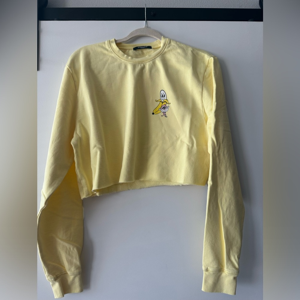 Bananas Monkey Yellow Sweatshirt L/XL